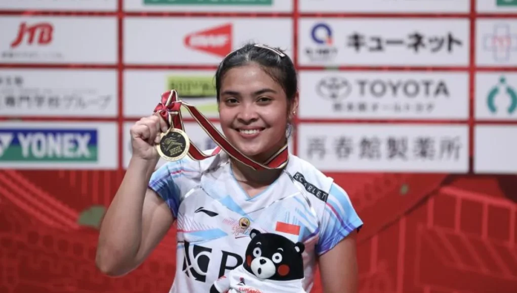 Indonesian women's singles badminton player Gregoria Mariska Tunjung won her first BWF Super 500 champion title at the Kumamoto Masters Japan 2023. (ANTARA/HO-PP PBSI)